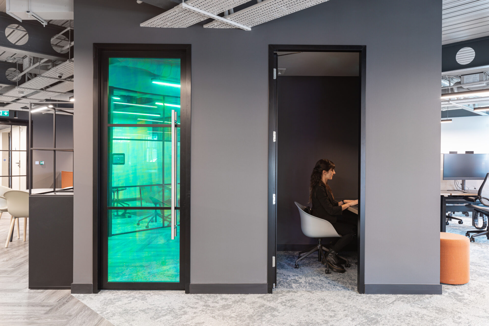 An inclusive office design for Lowell including private focus rooms